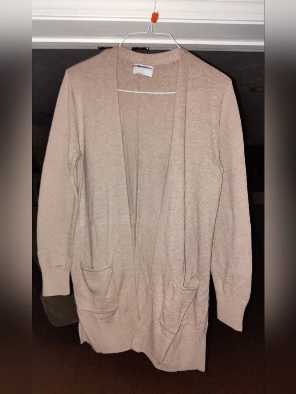 OLD NAVY Women’s Open-Front Long Cardigan Sweater - Beige